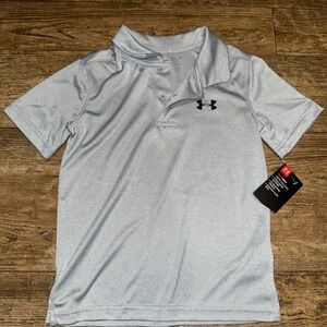 Boys Under Armour Dri-Fit short sleeve polo shirt - size 6 - NEW!